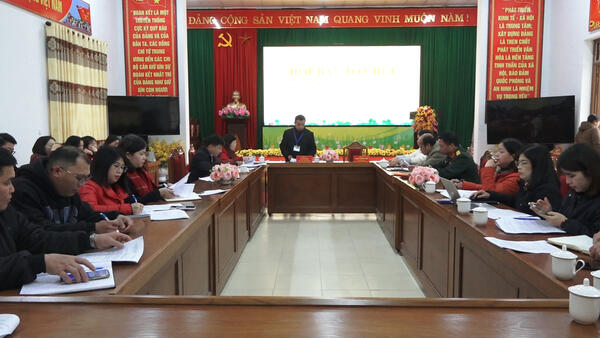 XÃ VĂN LÃNG HỌP BAN TỔ CHỨC CÁC HOẠT ĐỘNG MỪNG ĐẢNG MỪNG XUÂN BÍNH NGỌ 2026