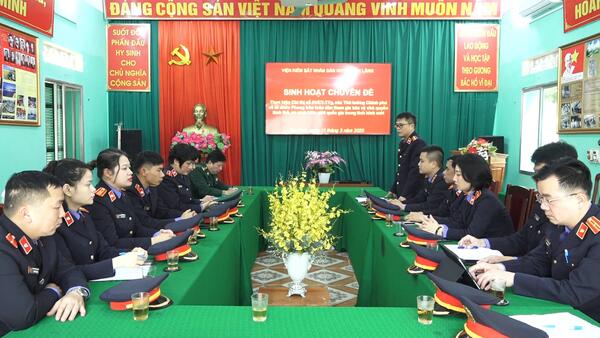 VIỆN KIỂM NHÂN DÂN HUYỆN SINH HOẠT CHUYÊN ĐỀ
