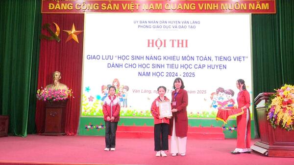 HỘI THI GIAO LƯU “HỌC SINH NĂNG KHIẾU TOÁN, TIẾNG VIỆT” TIỂU HỌC CẤP HUYỆN