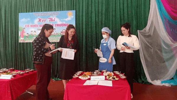 TRƯỜNG MẦM NON XÃ BẮC HÙNG TỔ CHỨC HỘI THI CÔ NUÔI GIỎI NĂM HỌC 2024 - 2025