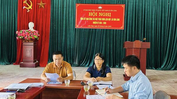 HỘI NGHỊ TỔNG KẾT BAN CÔNG TÁC MẶT TRẬN THÔN LIÊN HỢP NHIỆM KỲ 2024-2026
