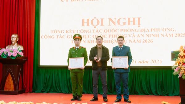 XÃ VĂN LÃNG: TỔNG KẾT CÔNG QUÓC QUỐC PHÒNG ĐỊA PHƯƠNG NĂM 2025