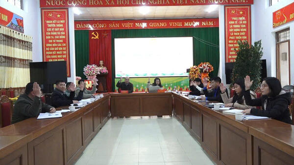 UỶ BAN MTTQ VN XÃ VĂN LÃNG TỔ CHỨC HỘI NGHỊ HIỆP THƯƠNG LẦN BA