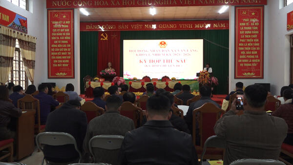 HĐND XÃ VĂN LÃNG KHÓA I, NHIỆM KỲ 2021-2026 TỔ CHỨC KỲ HỌP THỨ SÁU (KỲ HỌP CHUYÊN ĐỀ)