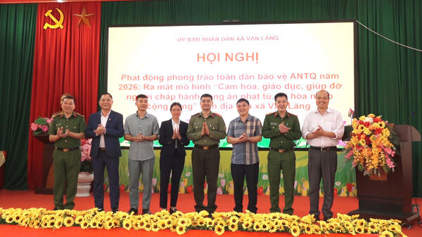 XÃ VĂN LÃNG PHÁT ĐỘNG PHONG TRÀO TOÀN DÂN BẢO VỆ AN NINH TỔ QUỐC NĂM 2026