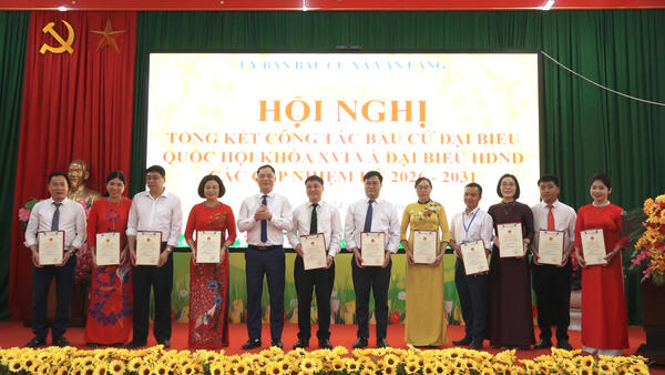 VĂN LÃNG TỔNG KẾT CÔNG TÁC BẦU CỬ ĐẠI BIỂU QUỐC HỘI KHÓA XVI VÀ ĐẠI BIỂU HĐND CÁC CẤP NHIỆM KỲ 2026-2031