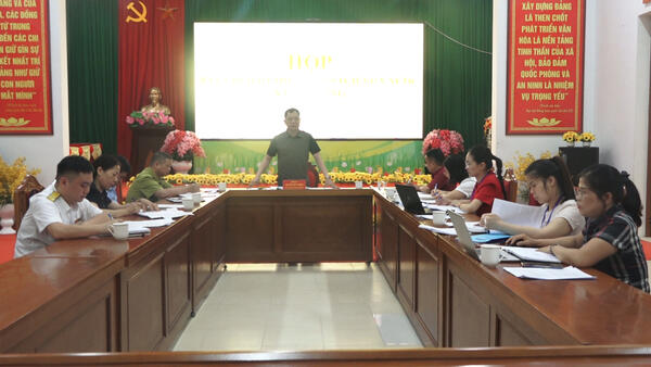 XÃ VĂN LÃNG HỌP BAN CHỈ ĐẠO THU NGÂN SÁCH NHÀ NƯỚC