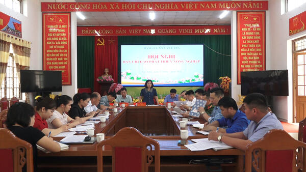 ĐẢNG UỶ XÃ VĂN LÃNG TỔ CHỨC HỘI NGHỊ BAN CHỈ ĐẠO PHÁT TRIỂN NÔNG NGHIỆP
