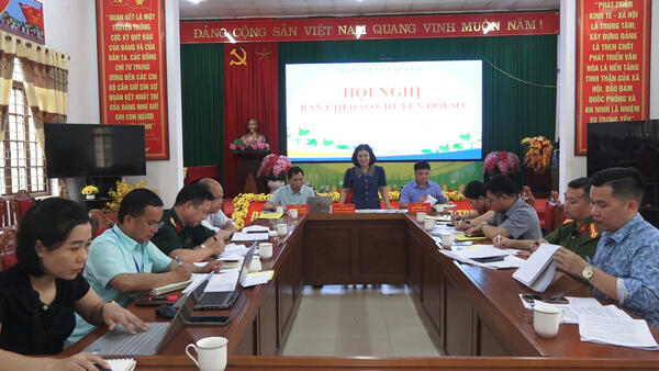 ĐẢNG UỶ XÃ VĂN LÃNG HỘI NGHỊ BAN CHỈ ĐẠO CHUYỂN ĐỔI SỐ