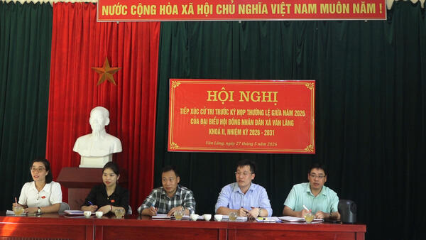 TỔ ĐẠI BIỂU SỐ 4 HĐND XÃ VĂN LÃNG TIẾP XÚC CỬ TRI TRƯỚC KỲ HỌP THƯỜNG LỆ GIỮA NĂM 2026