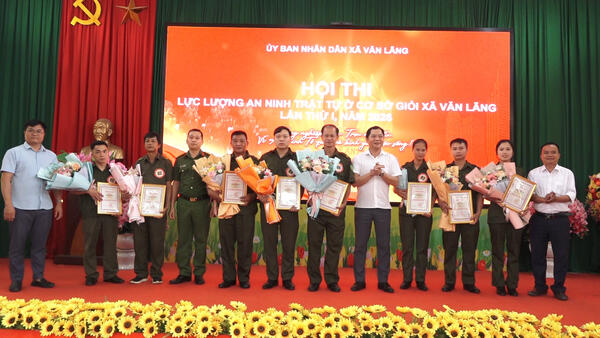 XÃ VĂN LÃNG TỔ CHỨC THÀNH HỘI THI LỰC LƯỢNG THAM GIA BẢO VỆ AN NINH, TRẬT TỰ Ở CƠ SỞ GIỎI LẦN THỨ I NĂM 2026