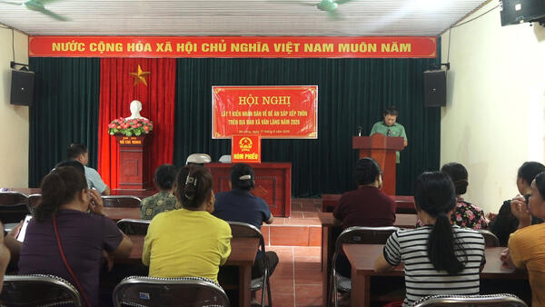 HỘI NGHỊ LẤY Ý KIẾN NHÂN DÂN VỀ ĐỀ ÁN SẮP XẾP THÔN TẠI THÔN NÀ LẸNG