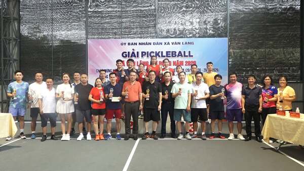 XÃ VĂN LÃNG KHAI MẠC GIẢI PICKLEBALL MỞ RỘNG NĂM 2026